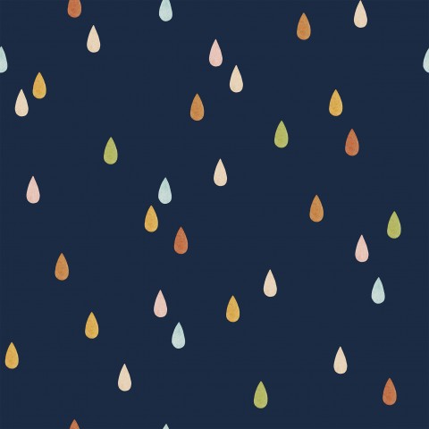Jersey Colorful Drops Navy Blue