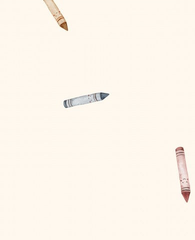 Jersey colored pencils 30x30cm cream