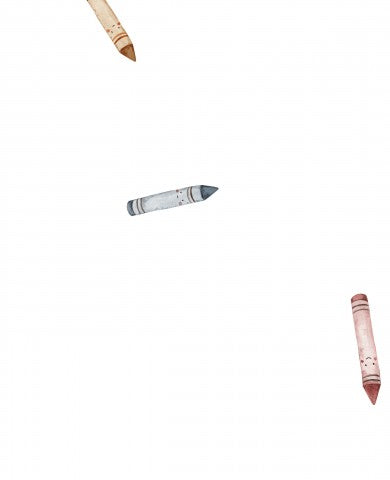 Jersey colored pencils 30x30cm white