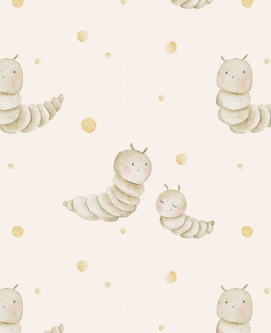 Musselin Caterpillars beige