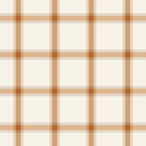 Wasserdichter Stoff checkered ecru and brown