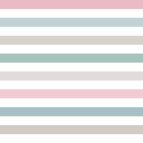 Jersey Colorful Stripes Pink Blue 16x16cm