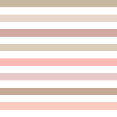 Jersey Colorful Stripes Pink Peach 16x16cm