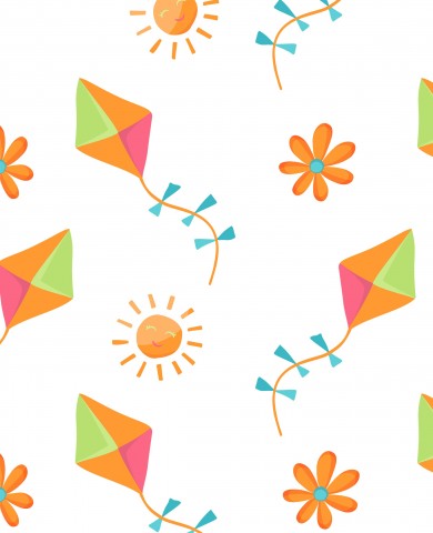 Satin Baumwolle bunten Drachen und Blumen