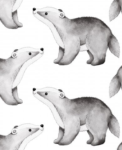 Jersey Badger White 25x25