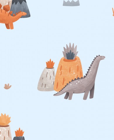 Jersey Dinosaurier in einem trüben Blau