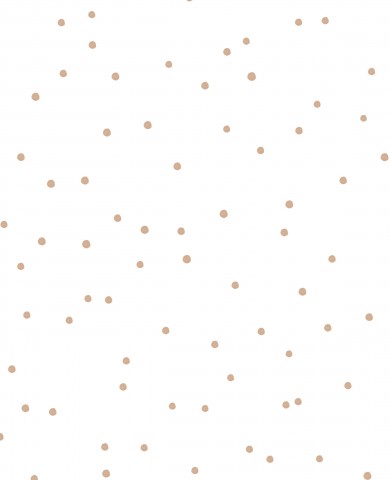 Jersey dots caramel on white