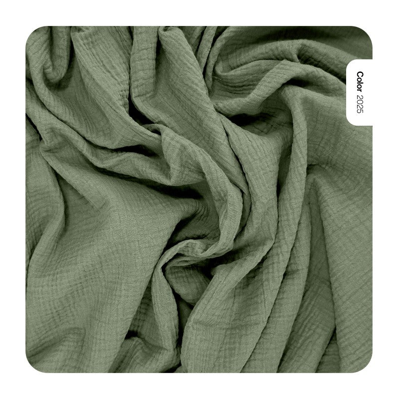 Double gaze vert mousse