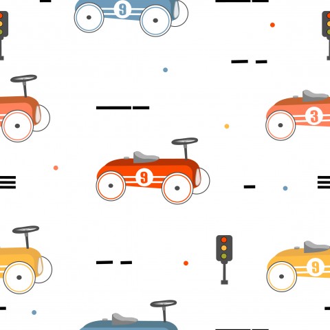Muslin Adorable Retro Sports Car