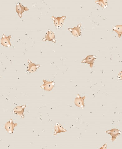 Wasserdichter Stoff Fawn Tossed Ecru 20x20cm