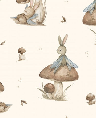 Muslin fairy bunny 30x30cm cream