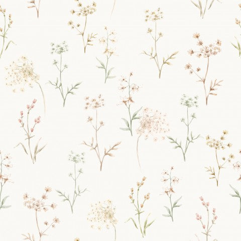 Jersey Floral Sanne Green OffWhite Small