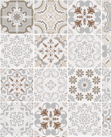 Jersey Floral Mediterranean Mixed Tiles