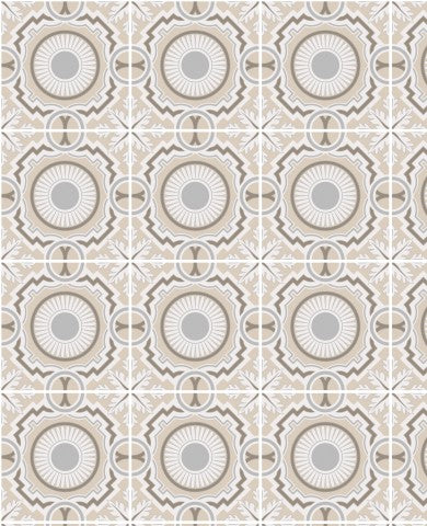 Jersey Floral Neutral Tiles
