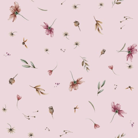 Jersey Floral Elin Small Rouge