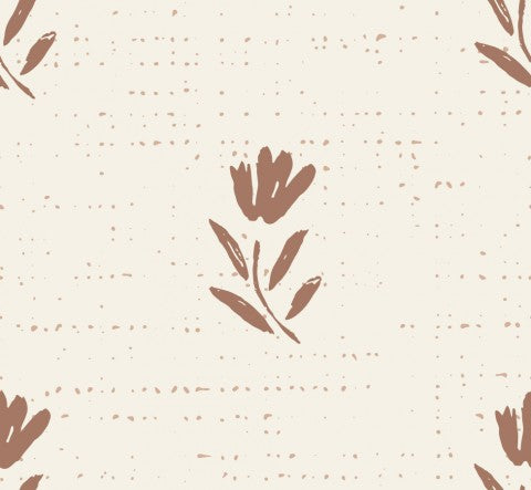  Fiori marroni di Panama su sfondo beige