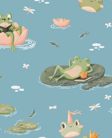 Jersey Froggy Fairy Tale 2 Frosty Blue
