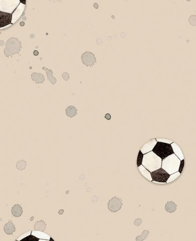 Panama plusieurs ballons de football sur fond beige