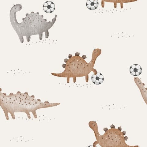 Jersey Fußball-Dinosaurier Beige