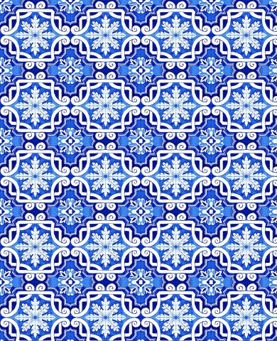 Jersey Geometric Portuguese Azulejo Ornament
