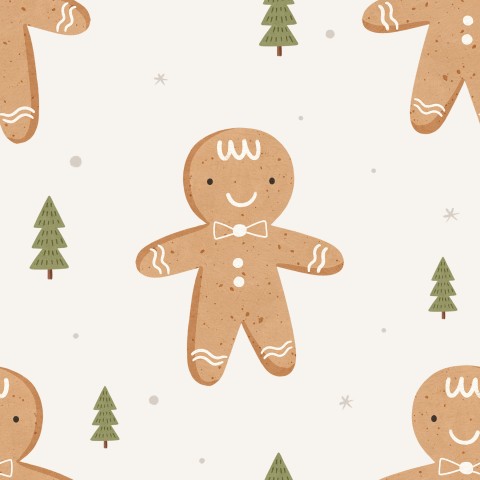 Musselin Gingerbread man