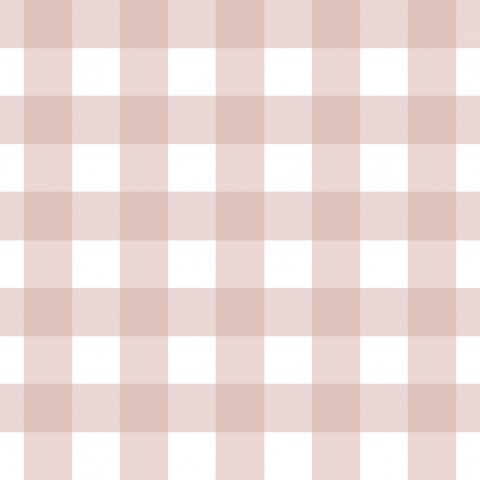 Waterproof fabric Gingham Blush 10x10cm