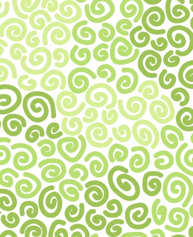 Jersey Green Curls Swirls