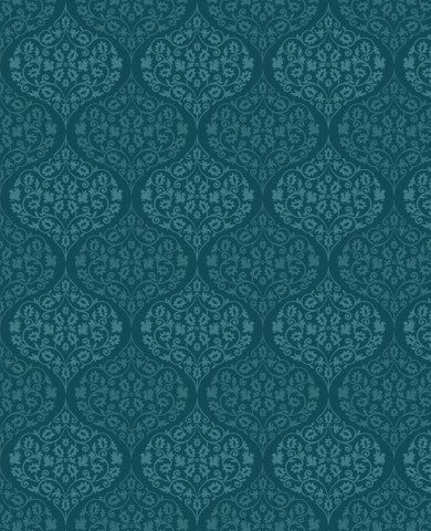 Muslin Green Symmetrical Damask