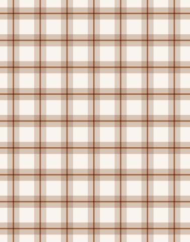 Jersey sur fond de tissu à carreaux marron et blanc