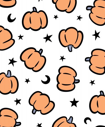 Muslin Halloween Pumpkins Orange