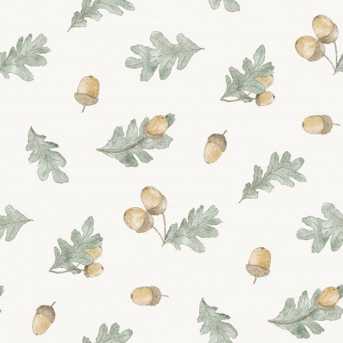 Waterproof fabric leaves and acorns