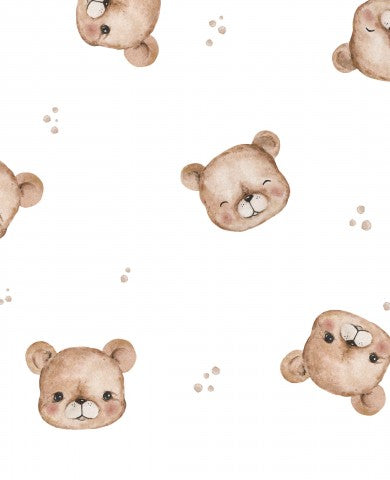 Jersey Autumn Bears Minimal White Dots