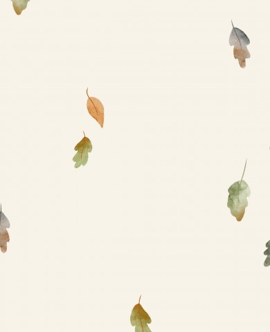 Jersey autumn leaves cream-colored 30x30