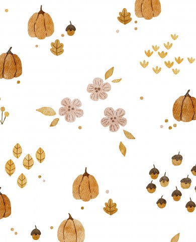 Jersey autumn pumpkin white