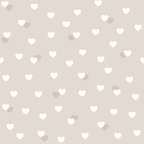 Jersey Hearts Beige