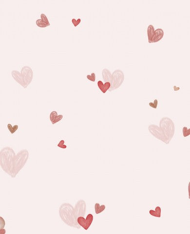 Jersey hearts light pink