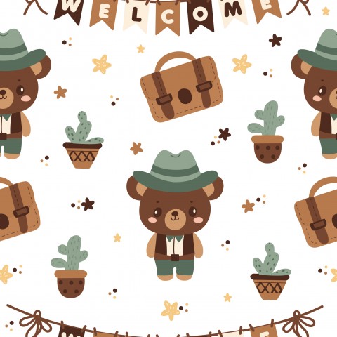 Jersey Cute teddy bear in cowboy style