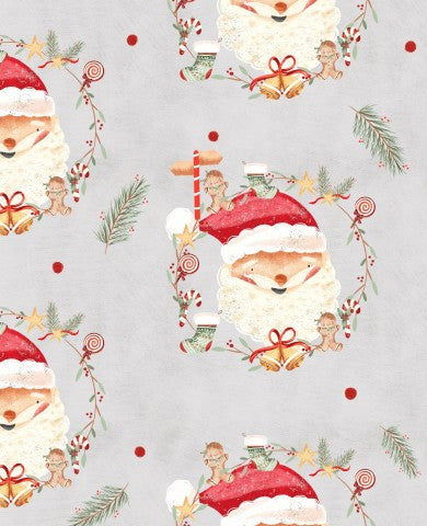 Babbo Natale e decorazioni natalizie in maglia a coste