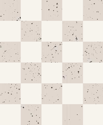 Jersey check pattern beige