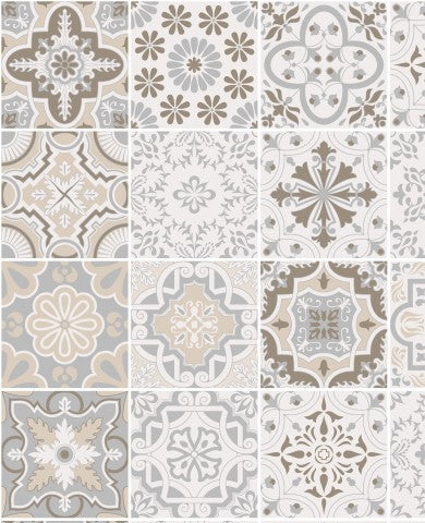 Jersey Classic Floral Spanish Mixed Tiles