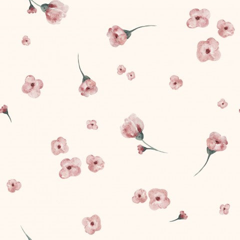 Jersey small flowers pink