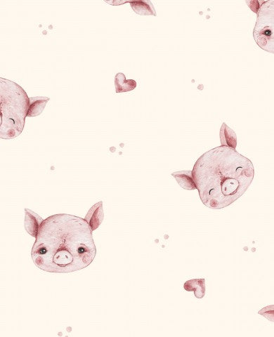 Waterproof fabric cute little pigs