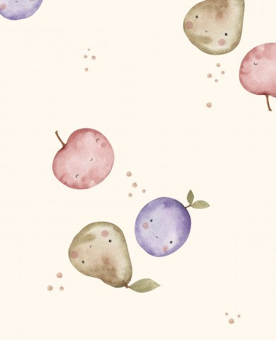 Muslin Small Fruits 30x30cm cream