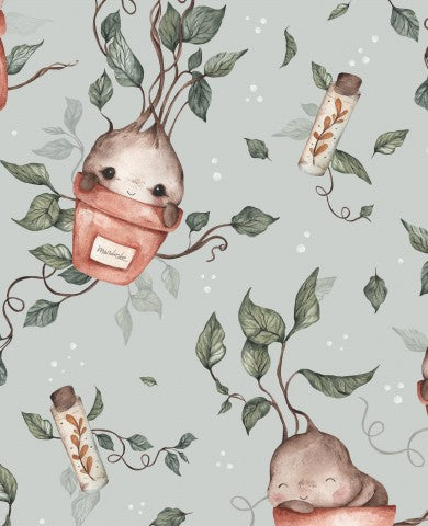  Costruisci la tua prossima proiezione con la nostra tela di cotone verde Mandrake 30x30cm! Ideale per piccoli progetti e hobby, questo tessuto offre una luce