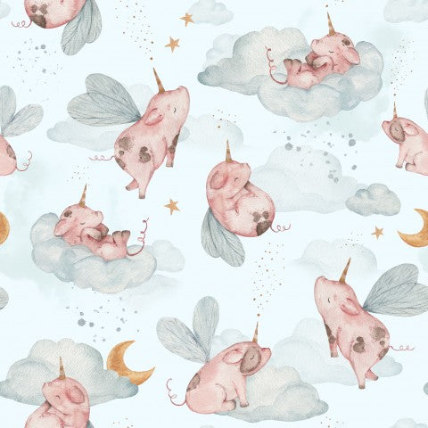 Jersey little pigs blue small