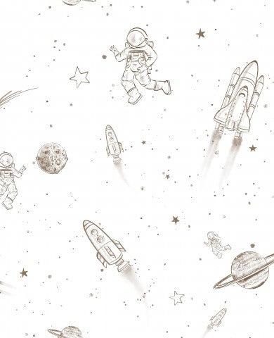 SoftShell a seamless space background with astronauts and rockets