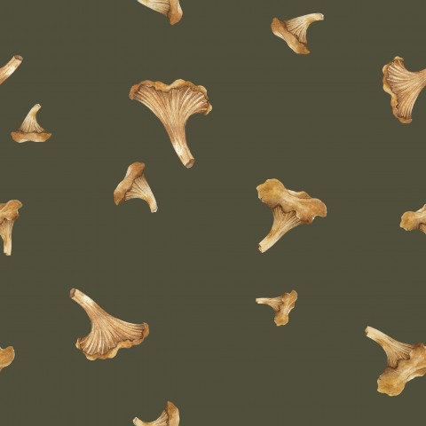 Waterproof fabric kurki ciemno zielony