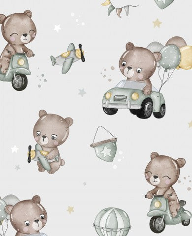  Kanvaasipuuvillanallekarhut autossa