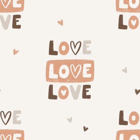 Wasserdichter Stoff den Worten „Love Love“ und „Herzen“