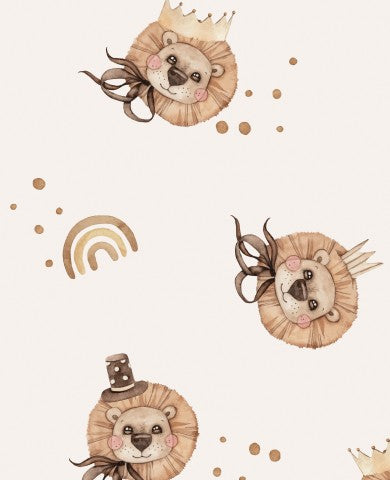  Ranskalainen froteekuvio leijonasta kruunun kera